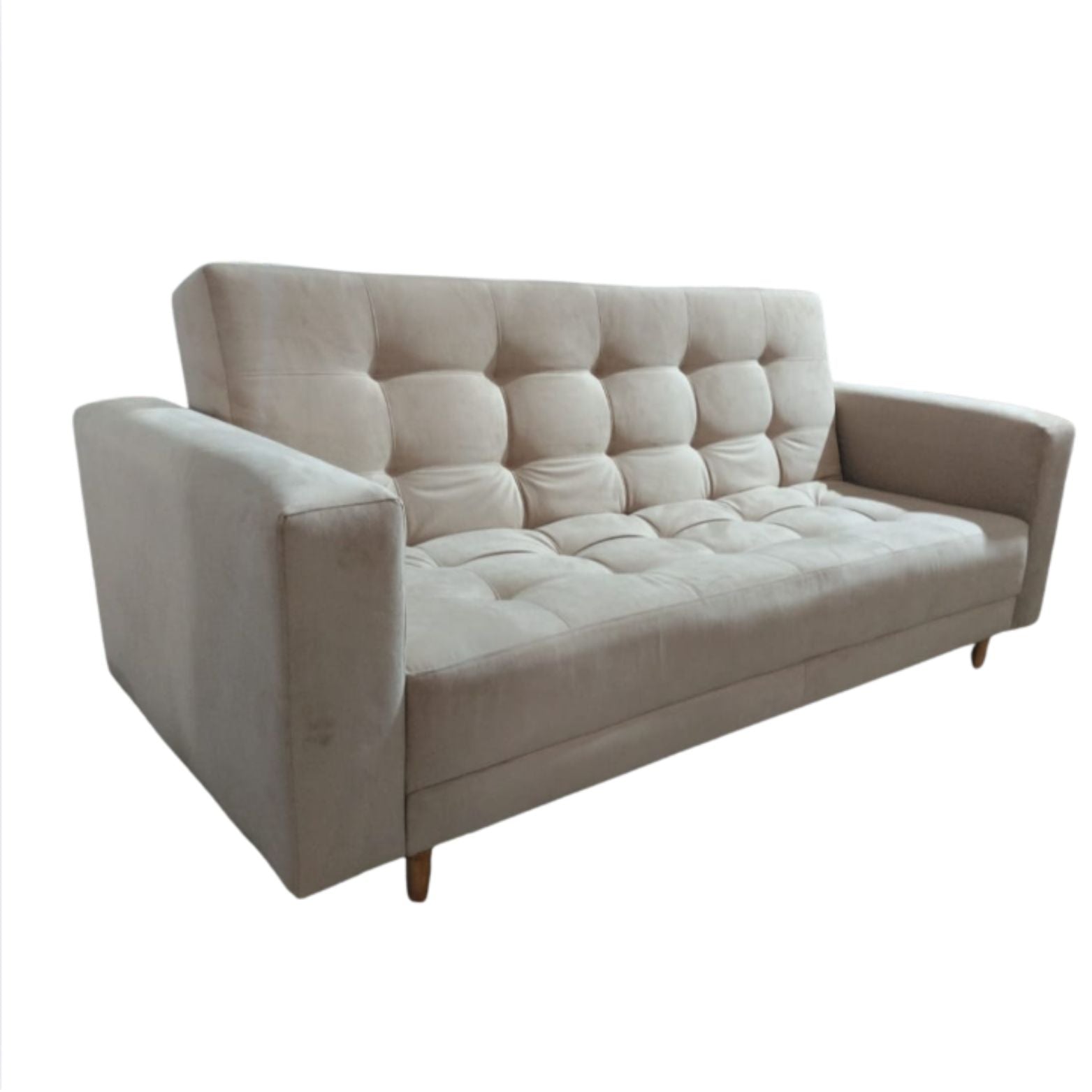 Sofacama Munich 3 Puetos Con Brazos 200x100x30 Beige