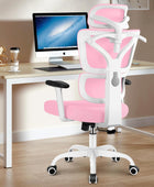 Silla de oficina ergonómica, silla de escritorio con respaldo alto, silla...