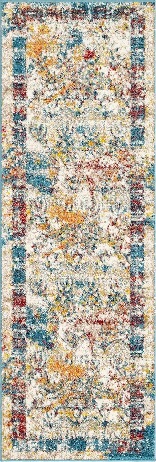 Unique Loom - Alfombra estilo tradicional de Rosso Collection, Polipropileno,...