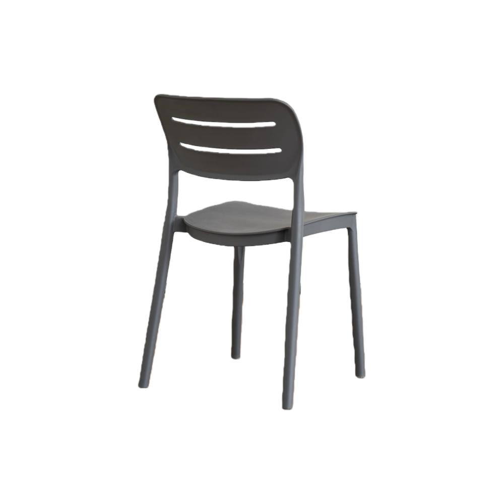 Silla Harriman, Gris Oscuro, Con medio espaldar y diseño minimalista X2