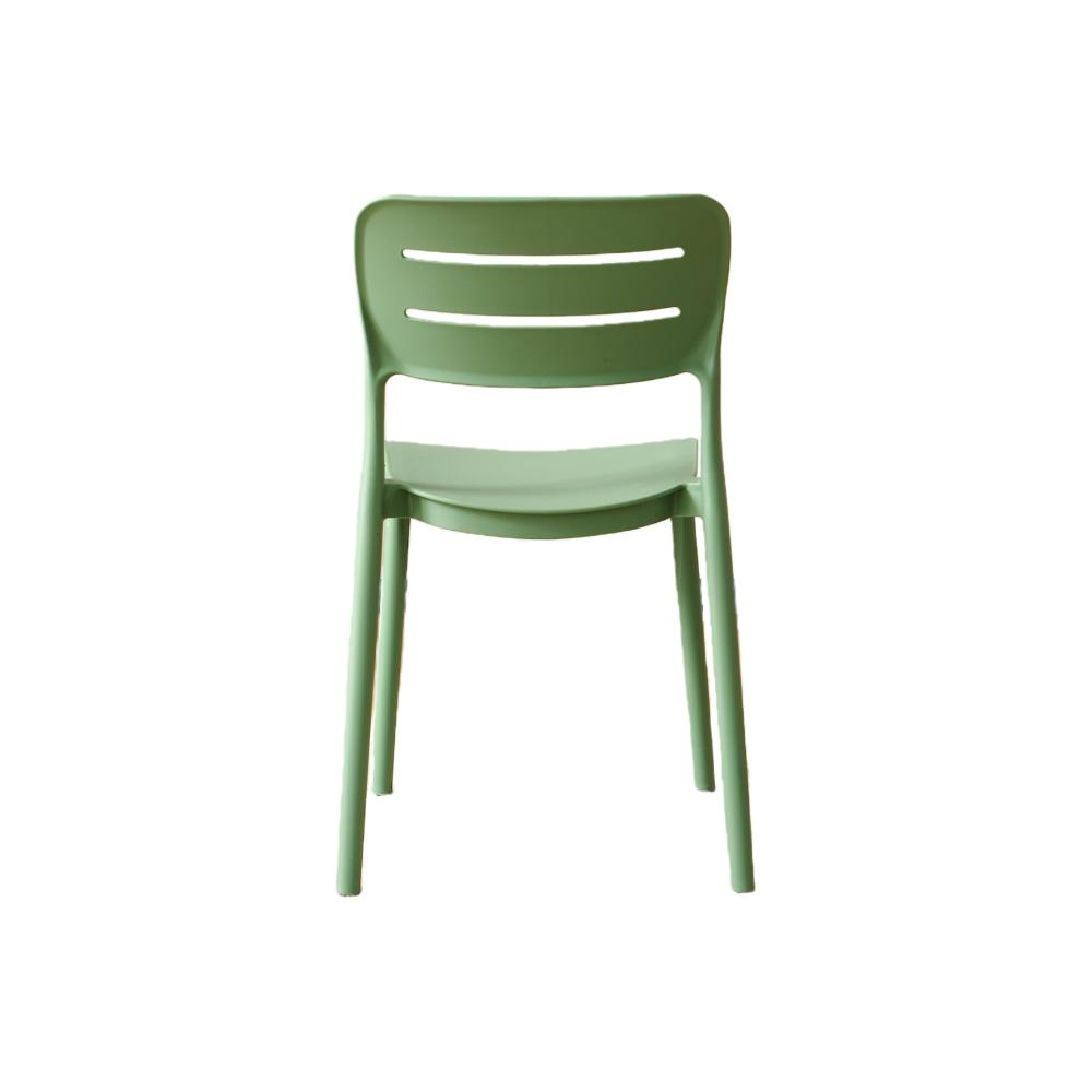 Silla Harriman, Verde, Con medio espaldar y diseño minimalista