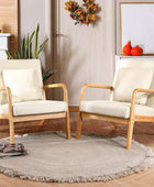 ELUCHANG Silla moderna de mediados de siglo, silla decorativa con almohada...