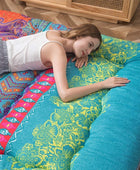 MAXYOYO Colchón de suelo bohemio estilo floral bohemio tatami japonés cama...
