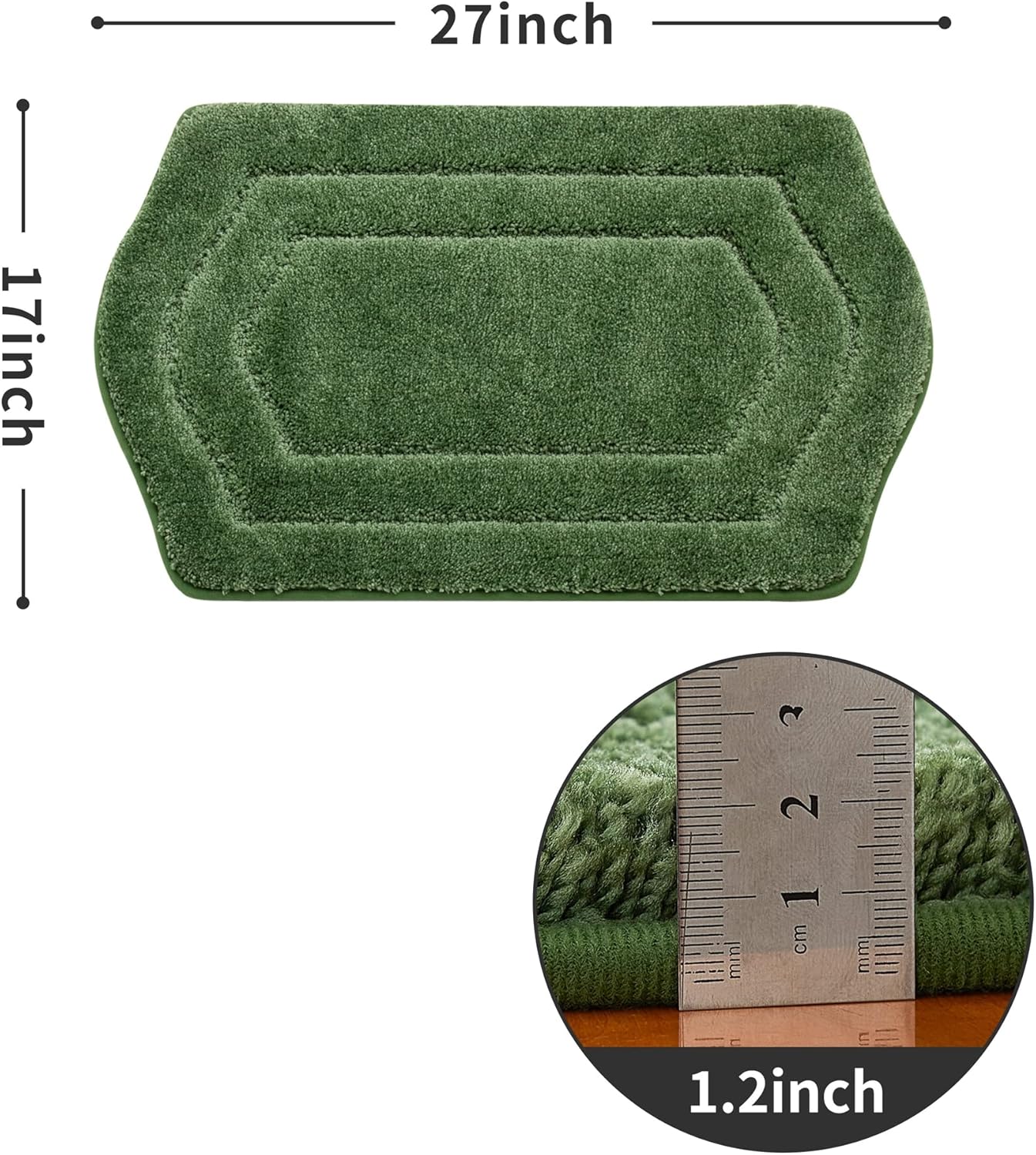 COSY HOMEER - Alfombras extra gruesas para el baño, tapetes de baño...