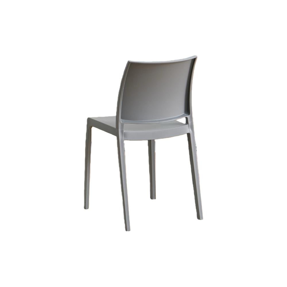 Silla Soho, Gris Oscuro, Con espaldar cerrado y diseño minimalista X2