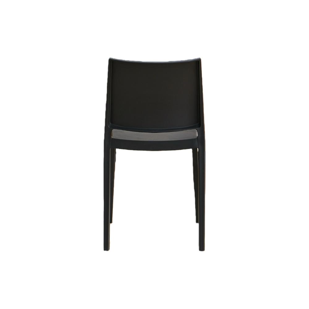 Silla Soho, Negro, Con espaldar cerrado y diseño minimalista