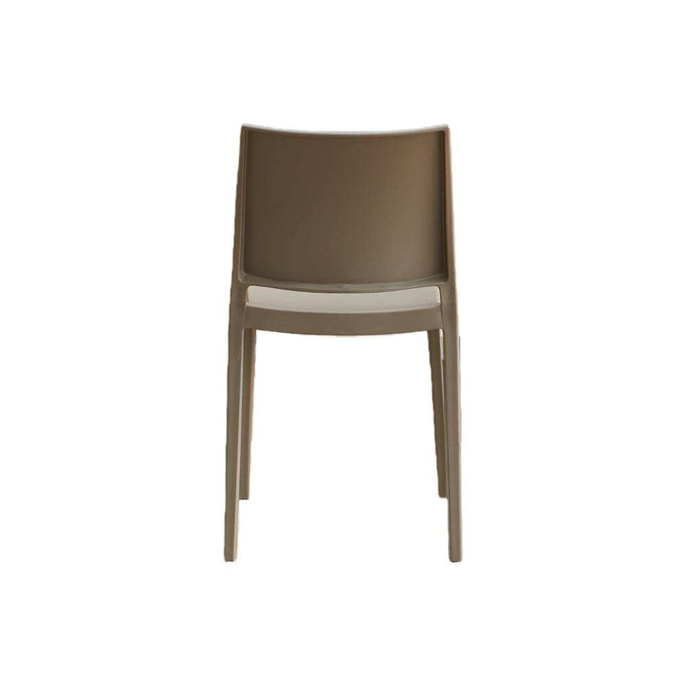 Set de 2 Sillas Soho, Taupe, con Espaldar Cerrado y Diseño Minimalista