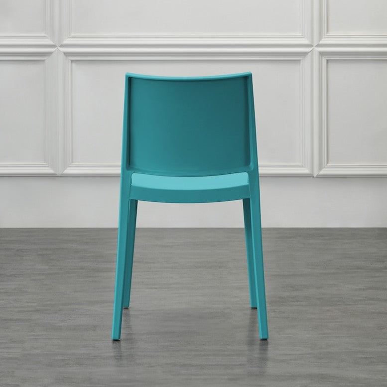 Silla Soho, Azul Marino, con Espaldar Cerrado y Diseño Minimalista