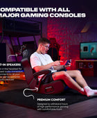 X Rocker Video Gaming Chair for Adults, XL Floor Rocker Chair with Built-in...