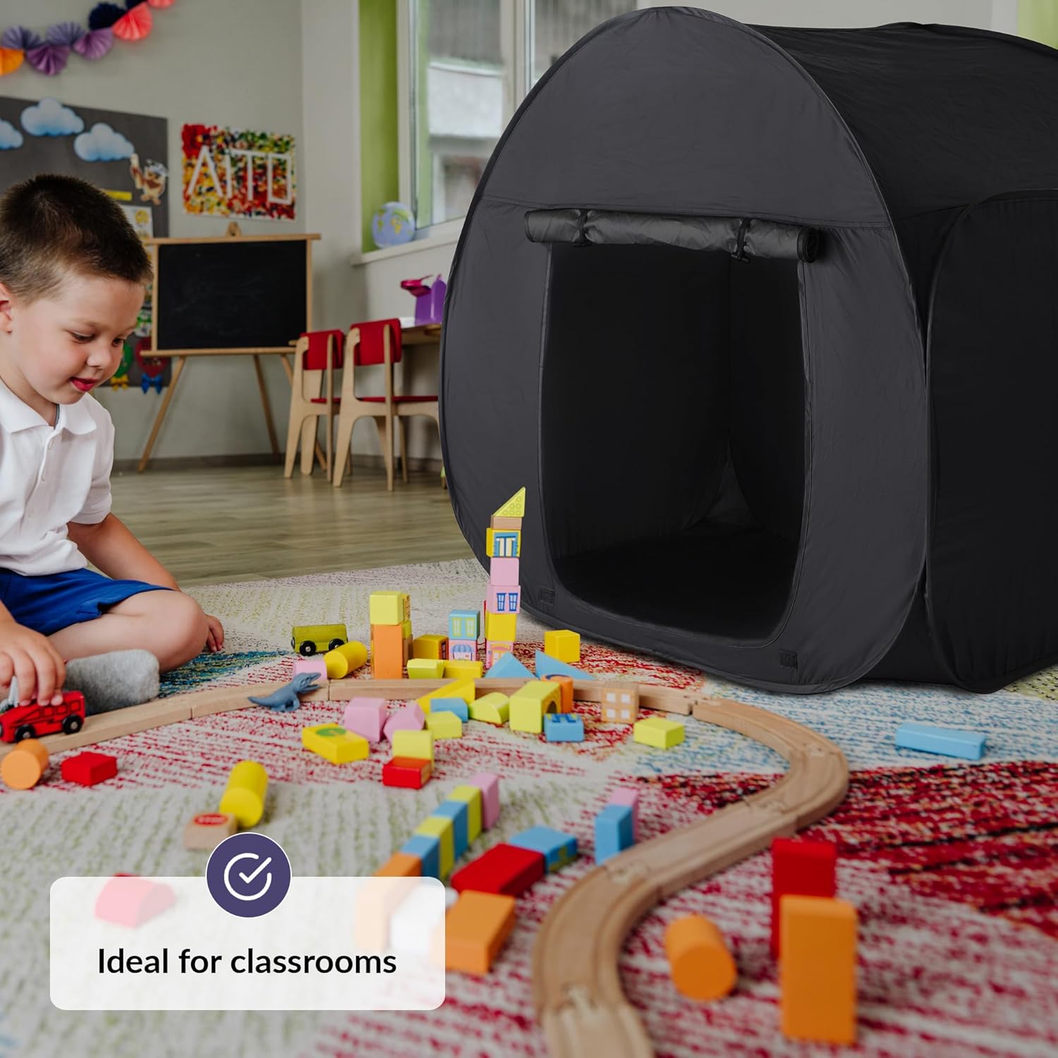 Tienda de campaña sensorial  Esquina tranquila para que los niños jueguen y se...
