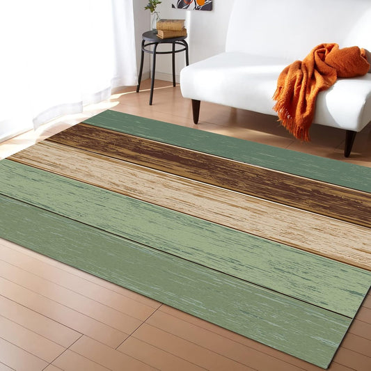 Alfombras de área para sala de estar, alfombra vintage de microfibra de felpa