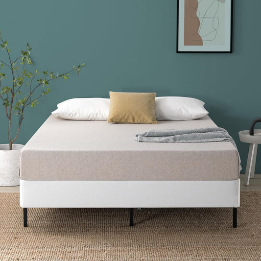 Somier base de colchón plegable Sleep Master BiFold, Acero, Blanco