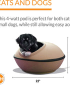 K&H PET PRODUCTS- Cama para mascotas Mod Dream Pod, cueva para gatos de todos...