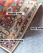 Yancorp Alfombra bohemia de 2 x 3 pies para dormitorio, antideslizante,...