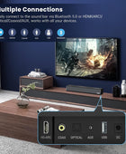 Barra de sonido, BESTISAN Barra de sonido de 50 vatios con HDMI, óptica,...