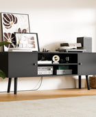 Cozy Castle Moderno soporte de TV para TV de 60 pulgadas, consola de TV para...