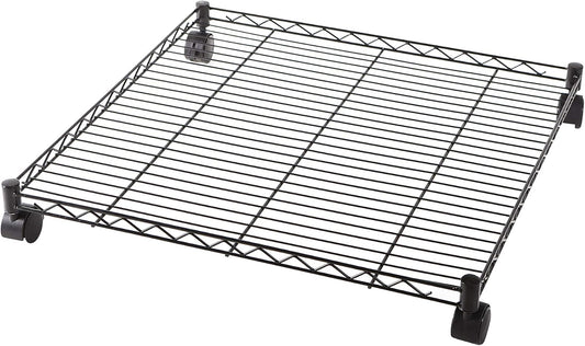 DormCo Suprima - Estante cuadrado con ruedas para debajo de la cama, color negro