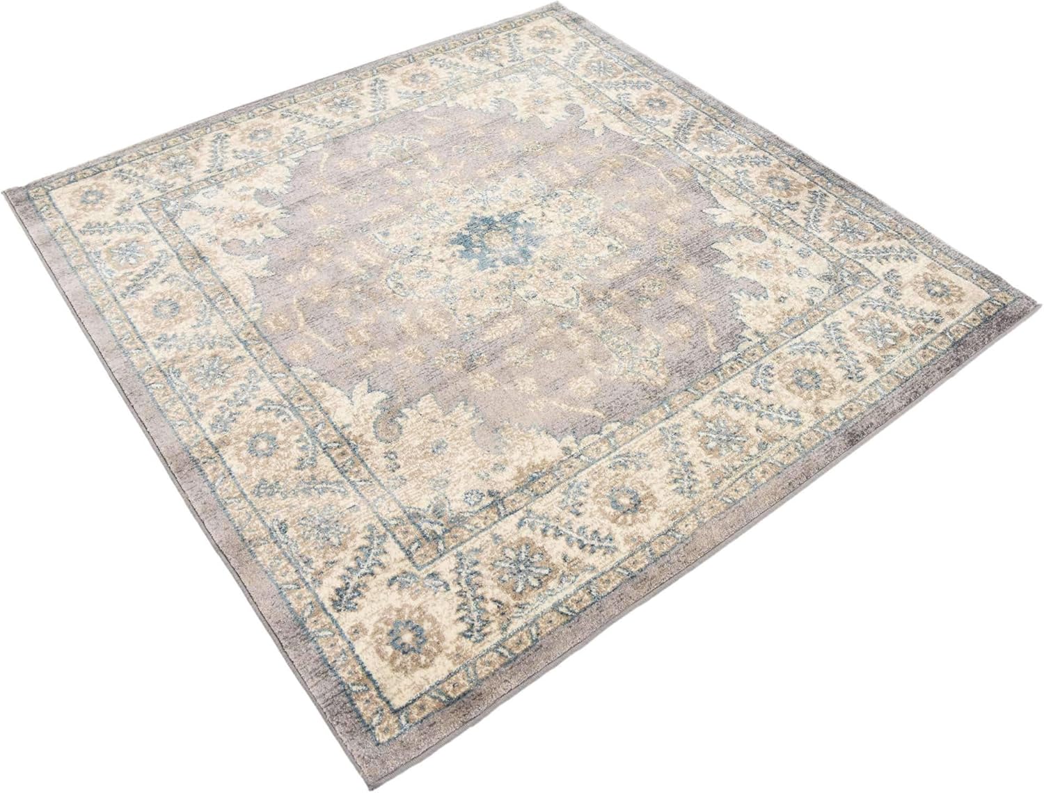 Salzburg Collection Alfombra clásica de diseño tradicional oriental con borde