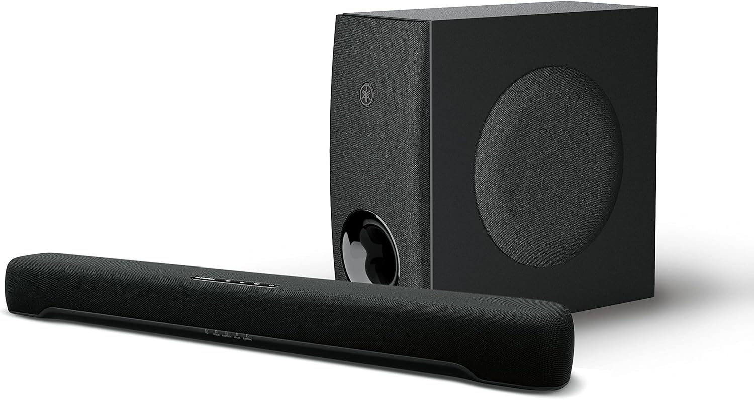 Yamaha Audio SR-C30A - Barra de sonido compacta con subwoofer inalámbrico y...