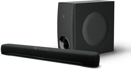 Yamaha Audio SR-C30A - Barra de sonido compacta con subwoofer inalámbrico y...
