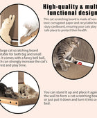 Rascador para gatos en forma de L  Tabla de rascar para gatos de interior,...