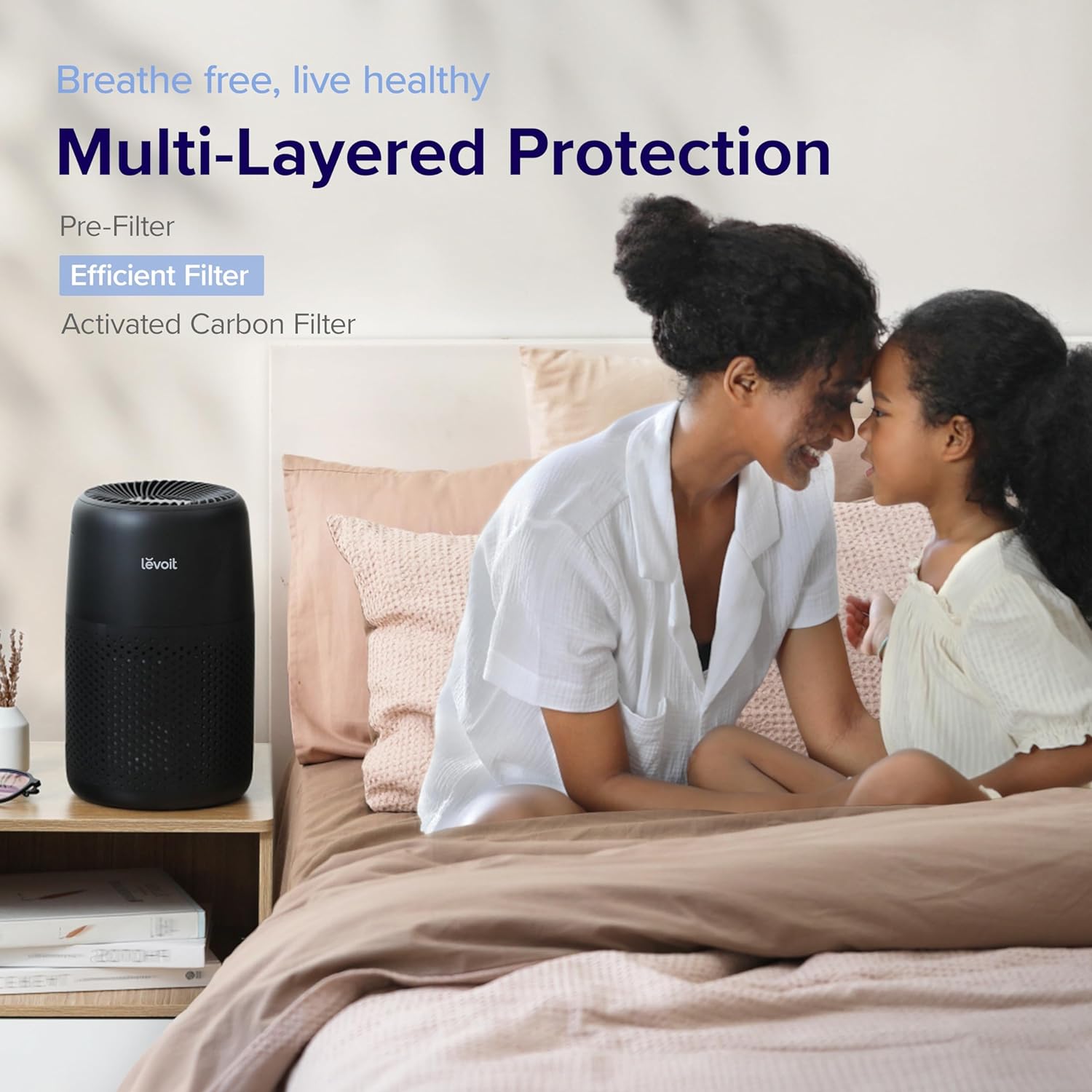 LV600S Humidificadores inteligentes de niebla cálida y fría para el hogar,