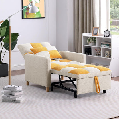 Sofá cama convertible, silla ajustable con almohada, silla multifuncional con