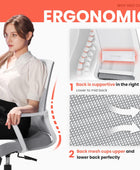 NEO CHAIR Silla giratoria de escritorio de oficina de malla ergonómica, apoyo...