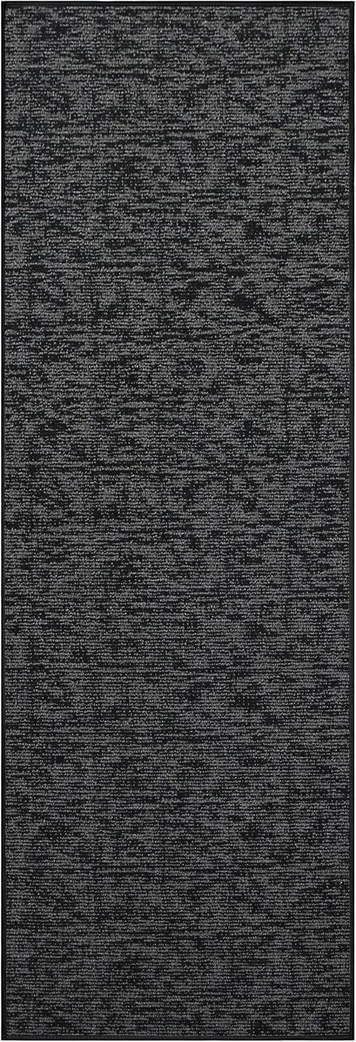 Furnish my Place Alfombra moderna para interiores y exteriores, color negro,...