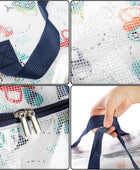 ZOOFOX Paquete de 4 bolsas transparentes extragrandes con cremallera, bolsas de...