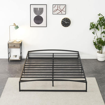 Base de cama de plataforma de metal tamaño Queen de 10 pulgadas con base de
