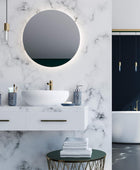 Juego de accesorios de baño azul marino de alta calidad. Decoración de baño...