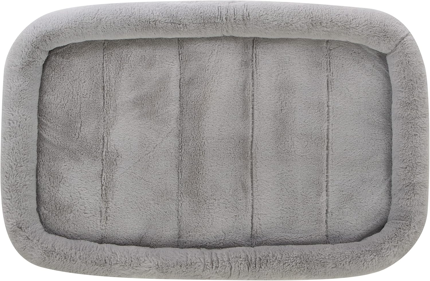 TrustyPup Cama acolchada para perro, ideal para jaulas, color gris, grande