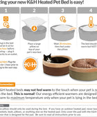 K&H Pet Products Thermo-Kitty - Cama térmica para gatos de interior, cama...