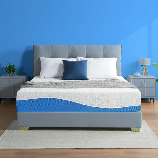 Colchón de espuma viscoelástica Olee Sleep de 10 pulgadas con capa superior de