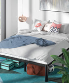 Zinus - Estructura de cama, plataforma de metal de 16 pulgadas con soporte de...