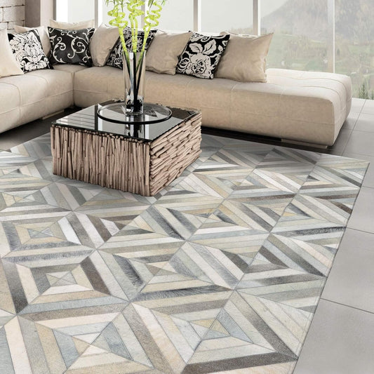 Couristan Chalet Blocks - Alfombra color marfil, 3'4" x 5'4"