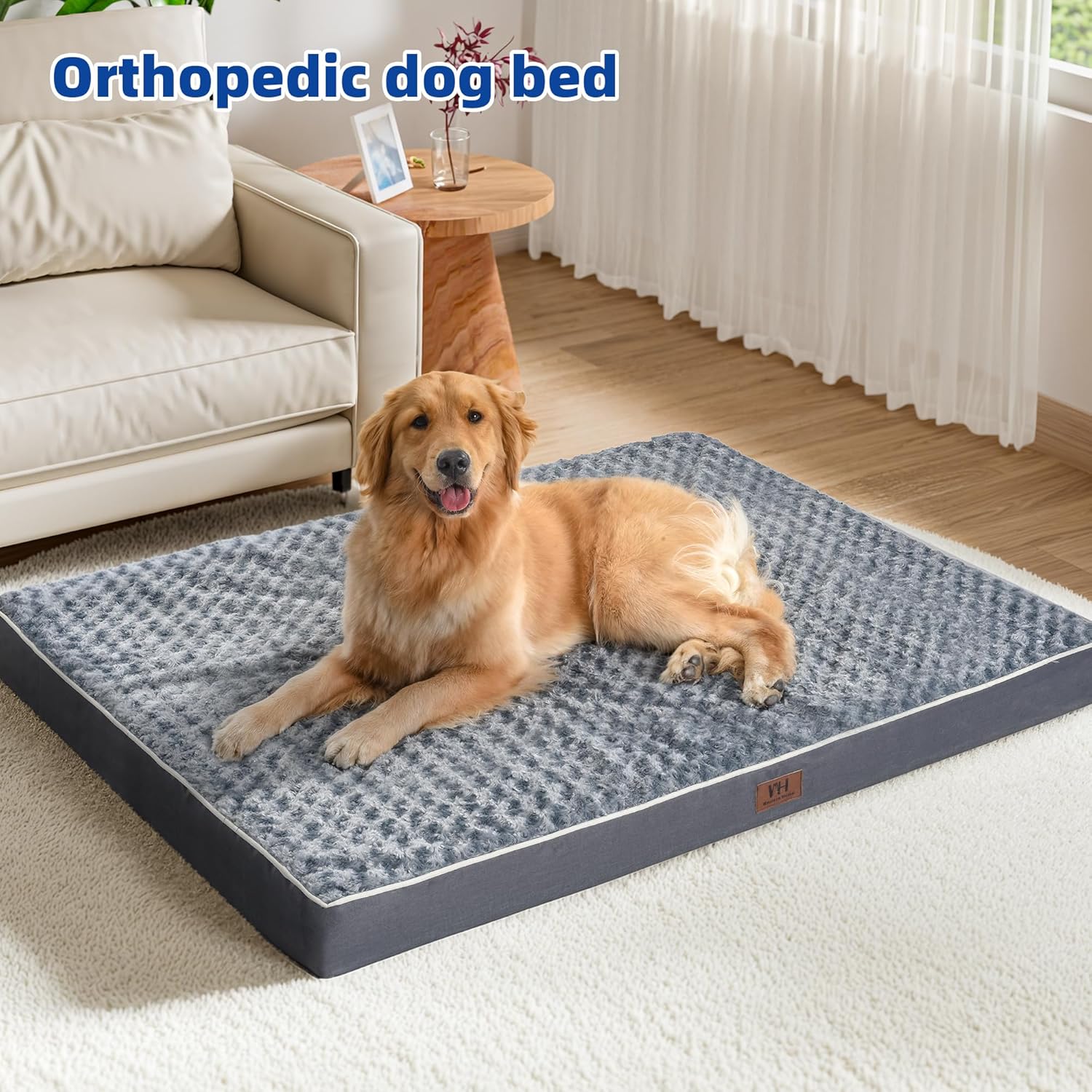 WESTERN HOME WH Cama grande para perros grandes, camas para perros de gran...