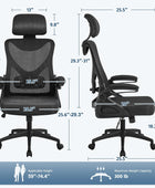 Yaheetech Silla de oficina ergonómica, silla de escritorio con respaldo alto...