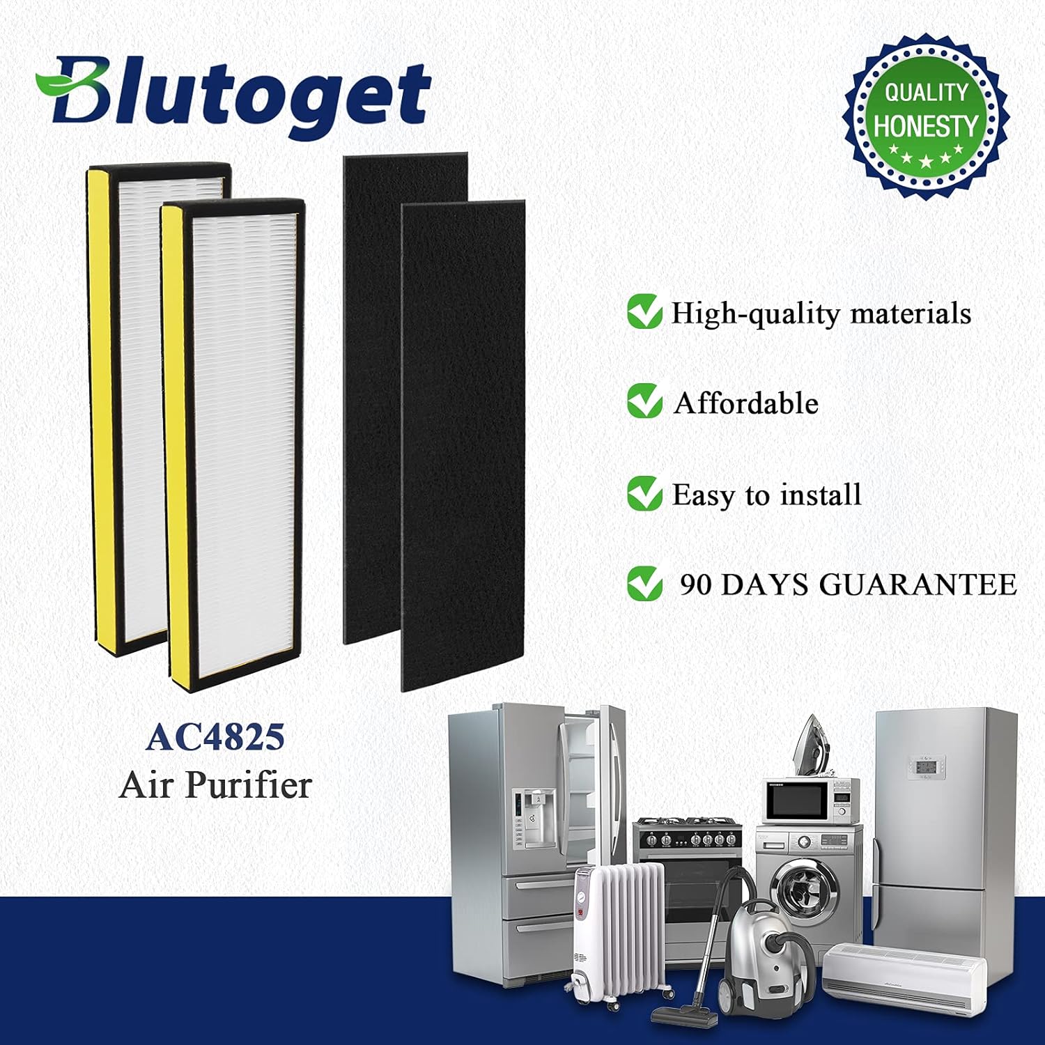 Blutoget FLT4825 - Filtro de repuesto B que reemplaza AC4825 AC4825E AC4825DLX...