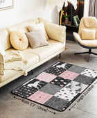 Alfombra de unicornio para niñas, de 3 x 5 pies, antideslizante, con diseño de...