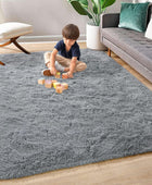 Alfombras peludas súper suaves para sala de estar y dormitorio, alfombras de...