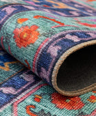 Unique Loom Revival Collection - Alfombra tradicional con borde de medallón...