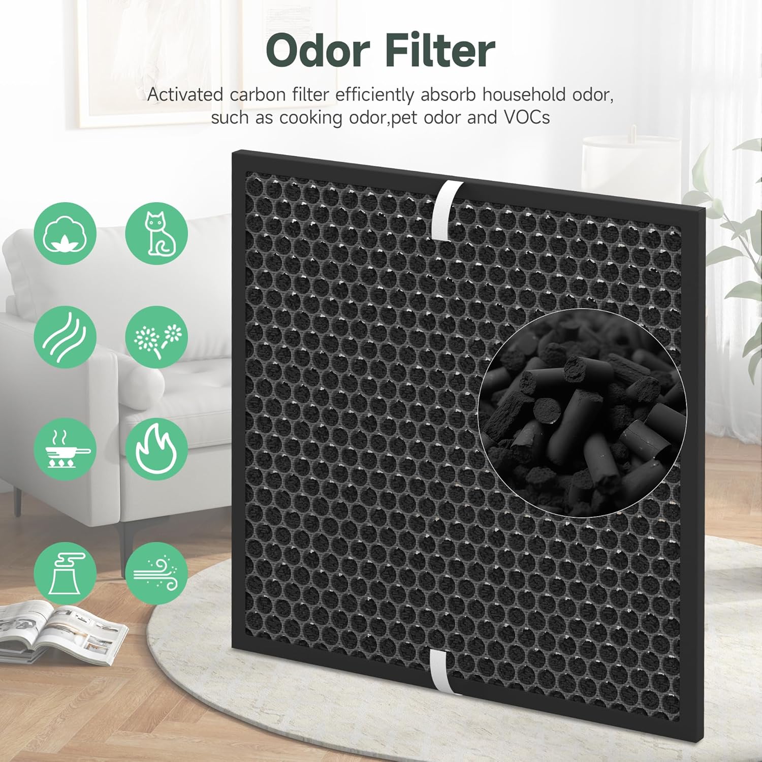 Juego de 4 filtros de repuesto de 10L Pro compatibles con Okaysou AirMax 10L...
