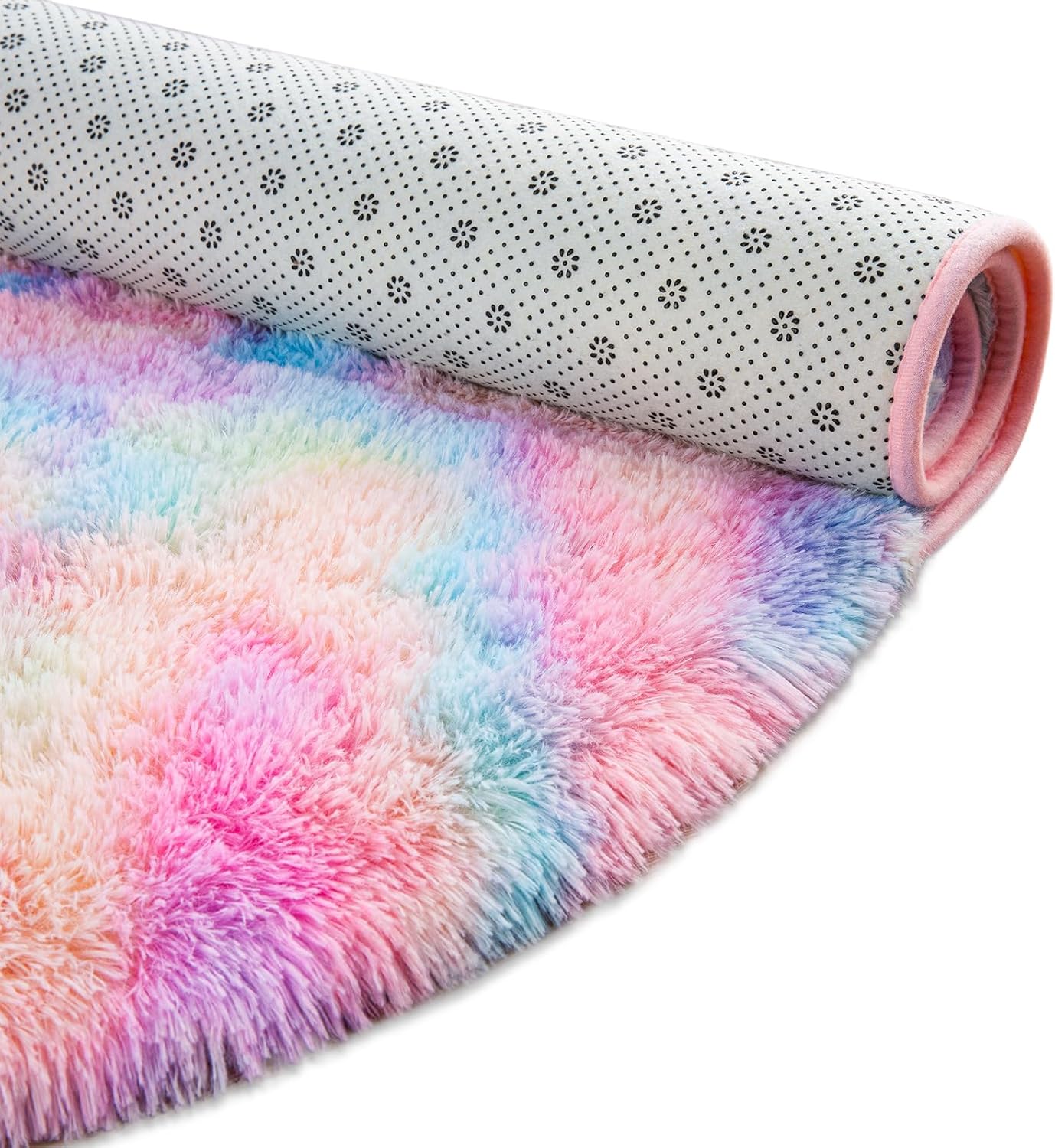 Alfombras esponjosas para dormitorio, alfombra de área bonita para niñas y