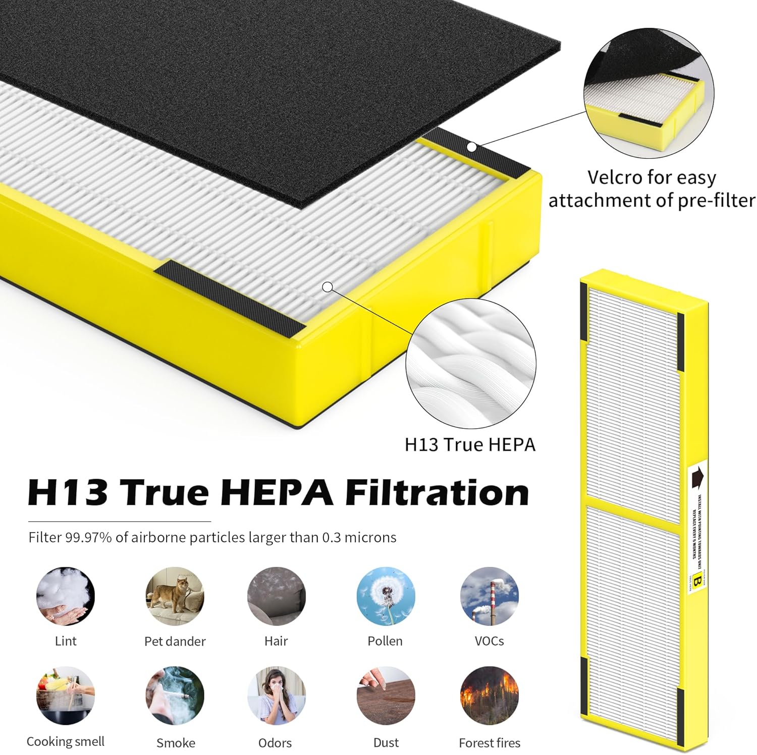 Filtro de repuesto HEPA FLT4825 B y LB4000 B para Guardian AC4825, AC4300,...