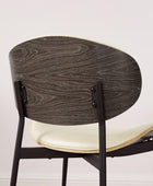 Sillas de comedor, juego de 2, madera curvada de roble negro, silla moderna de