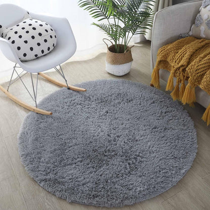 Alfombra mullida para dormitorio, 4 x 4 pies, alfombra suave para habitación de