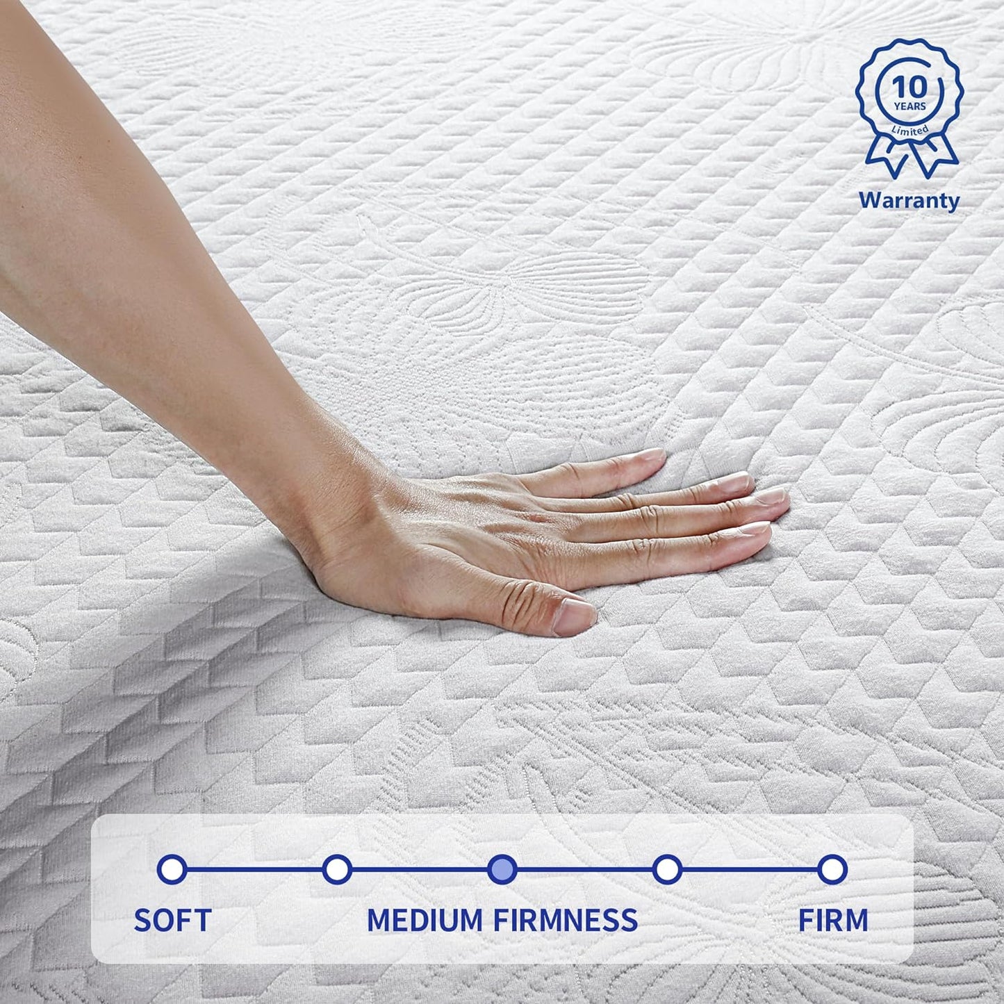 Colchón de espuma viscoelástica Olee Sleep de 10 pulgadas con capa superior de