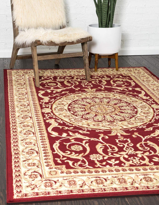 Unique Loom - Alfombra clásica tradicional, colección Versalles, Polipropileno,...